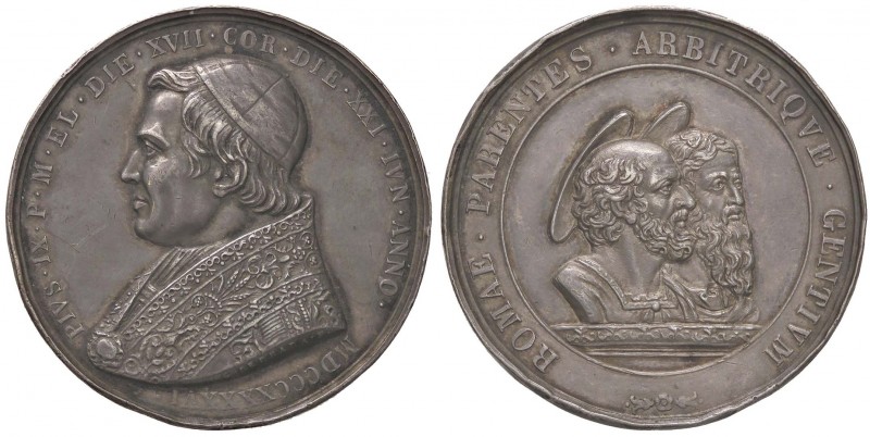 MEDAGLIE - PAPALI - Pio IX (1846-1866) - Medaglia A. I Mont. 33 AG Colpetti diff...