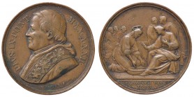 MEDAGLIE - PAPALI - Pio IX (1866-1870) - Medaglia A. XXII - Lavanda dei piedi AE Ø 33
BB+