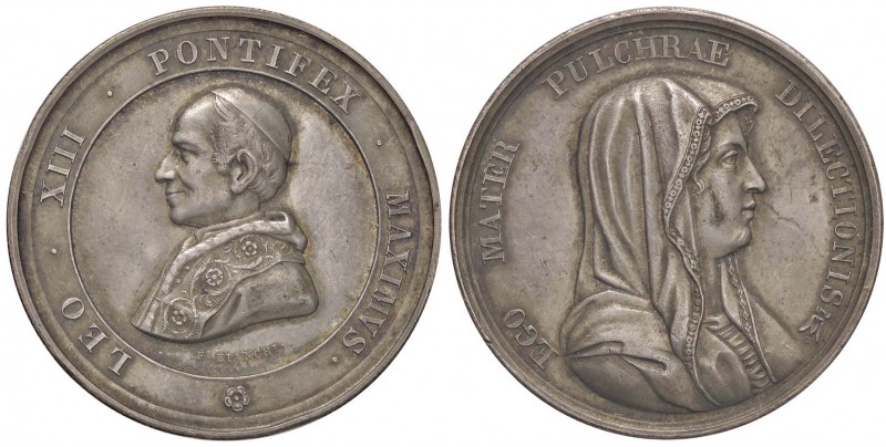 MEDAGLIE - PAPALI - Leone XIII (1878-1903) - Medaglia Lincoln 2320 R AG Opus: Bi...
