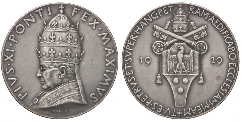 MEDAGLIE - PAPALI - Pio XI (1922-1939) - Medaglia 1929 AG Ø 36
qSPL