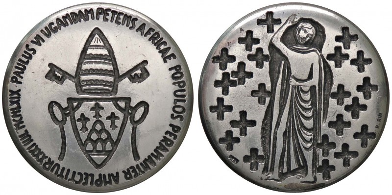 MEDAGLIE - PAPALI - Paolo VI (1963-1978) - Medaglia 1969 - Viaggio in Uganda AG ...