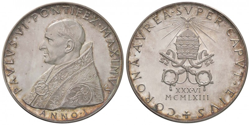 MEDAGLIE - PAPALI - Paolo VI (1963-1978) - Medaglia A. I Mont. 17 AG
qFDC