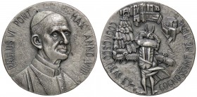 MEDAGLIE - PAPALI - Paolo VI (1963-1978) - Medaglia A. IX Mont. 25 AG
FDC