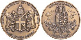MEDAGLIE - PAPALI - Giovanni Paolo II (1978-2005) - Medaglia 1982 - Visita a Montenero AE Ø 50numerato al bordo
qFDC