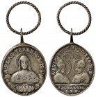 MEDAGLIE - RELIGIOSE - Medaglia 1796 - Arezzo, per ringraziare di essere scampati al terremoto R MA mm 26x29
qBB