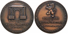 MEDAGLIE - CITTA' - Aosta - Medaglia Bimillenario di Augusta Praetoria AE Ø 60
FDC