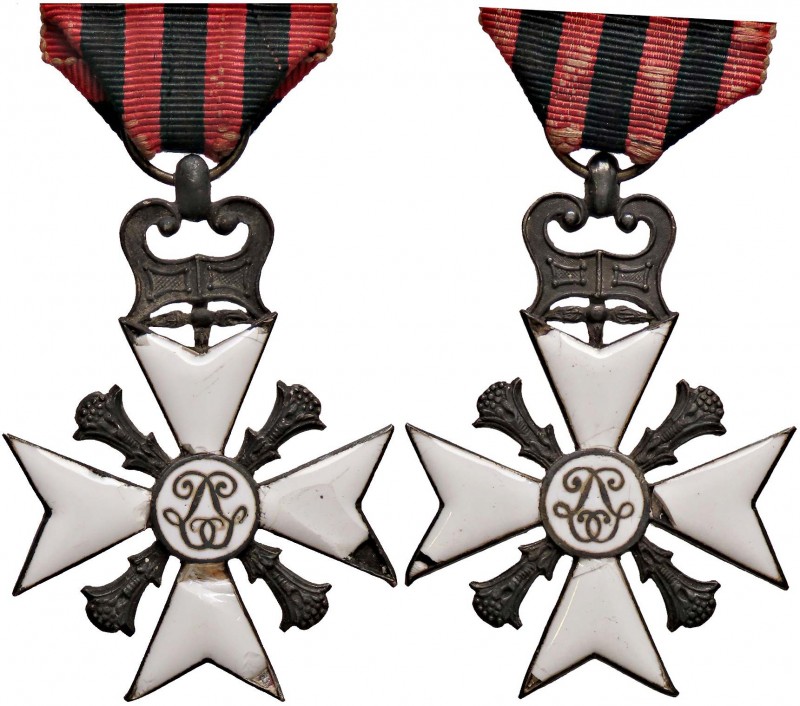 MEDAGLIE ESTERE - BELGIO - Leopoldo II (1865-1909) - Medaglia Croce al merito MB...