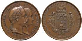 MEDAGLIE ESTERE - FRANCIA - Napoleone III (1852-1870) - Medaglia 1861 - Metz, esposizione universale di agricoltura, industria e belle arti AE Opus: B...