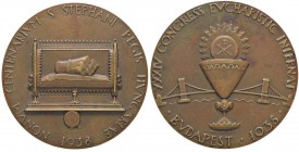 MEDAGLIE ESTERE - UNGHERIA - Repubblica - Medaglia 1938 - Reliquiario AE Ø 55
SPL