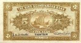 CARTAMONETA ESTERA - CINA - Sino - Scandinavian Bank - 5 Yuan 1922 Pick S592 RR Lievi ondulazioni
FDS