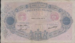 CARTAMONETA ESTERA - FRANCIA - Terza Repubblica (1870-1940) - 500 Franchi 18/05/1933 Kr. 88 Due fori di spillo
BB+