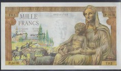CARTAMONETA ESTERA - FRANCIA - Governo di Vichy (1940-1944) - 1.000 Franchi 28/01/1943 Kr. 102
SPL+