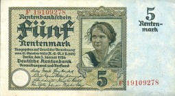 CARTAMONETA ESTERA - GERMANIA - Repubblica di Weimar (1919-1933) - 5 Marchi 02/01/1926 Pick 169
BB+