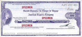VARIE - Assegni Francia, lotto di 3 traveller's cheque SPECIMEN
FDS