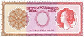 VARIE - Assegni Istituto Poligrafico dello Stato, progetto della Officina Carte Valori 'Donna con acconciatura' Uniface
FDS