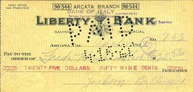 VARIE - Assegni USA, liberty bank, da 59 dollari
qFDS