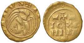 FALSI (da studio, moderni, ecc.) - MESSINA - Manfredi (1258-1266) - Multiplo di tarì d'oro - Aquila ad ali spiegate, ai lati della testa sigle /R Croc...