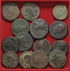 LOTTI - Imperiali Lotto di 15 monete, per lo più assi e qualche dupondio
med. MB