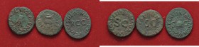 LOTTI - Imperiali Quadrante di Augusto, Caligola, Claudio Lotto di 3 monete
MB÷BB