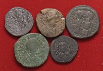 LOTTI - Bizantine Lotto di 5 monete
med. MB