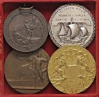 LOTTI - Medaglie CITTA' - Genova, lotto di 4 medaglie di grande modulo
med. SPL