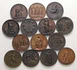 LOTTI - Medaglie PAPALI - Lotto di 14 medaglie di Pio XII in AE
SPL÷FDC