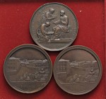 LOTTI - Medaglie PAPALI - Lotto di 3 medaglie di Pio IX in AE
qSPL÷qFDC
