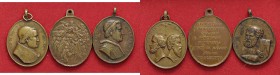 LOTTI - Medaglie PAPALI - Lotto di 3 medaglie ovali di Pio IX
BB÷SPL