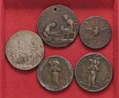LOTTI - Medaglie PAPALI - Lotto di 5 medaglie di Innocenzo XI
med. MB