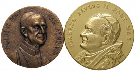 LOTTI - Medaglie PAPALI - Paolo VI A. VIII (in confezione) e GP II Lotto di 2 medaglie
qFDC÷FDC
