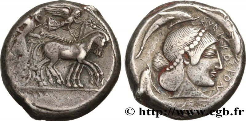 SICILY - SYRACUSE
Type : Tétradrachme 
Date : c. 480-475 AC. 
Mint name / Town :...