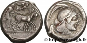 SICILY - SYRACUSE
Type : Tétradrachme 
Date : c. 480-475 AC. 
Mint name / Town : Syracuse, Sicile 
Metal : silver 
Diameter : 24  mm
Orientation dies ...