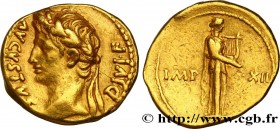 AUGUSTUS
Type : Aureus 
Date : 10 AC. 
Mint name / Town : Gaule, Lyon 
Metal : gold 
Millesimal fineness : 1000  ‰
Diameter : 19  mm
Orientation dies ...