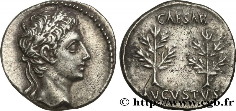 AUGUSTUS
Type : Denier 
Date : 19-18 AC. 
Mint name / Town : Gaule, Nîmes 
Metal...