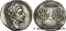 AUGUSTUS
Type : Denier 
Date : 19-18 AC. 
Mint name / Town : Gaule, Nîmes 
Metal : silver 
Millesimal fineness : 950  ‰
Diameter : 17,5  mm
Orientatio...