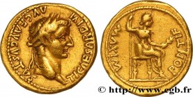 TIBERIUS
Type : Aureus 
Date : c. 22-27 
Mint name / Town : Lyon 
Metal : gold 
Millesimal fineness : 1000  ‰
Diameter : 20  mm
Orientation dies : 9  ...