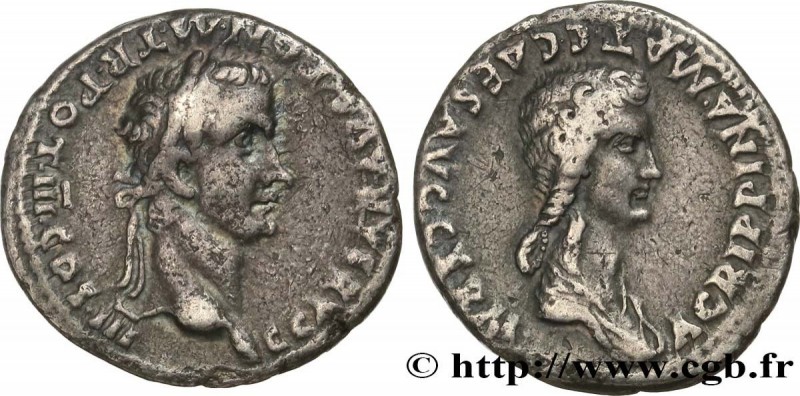 CALIGULA and AGRIPPINA THE ELDER
Type : Denier 
Date : 40 
Mint name / Town : Ly...