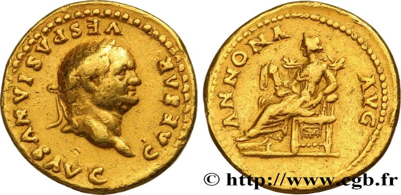 VESPASIAN
Type : Aureus 
Date : 78-79 
Mint name / Town : Rome 
Metal : gold 
Mi...