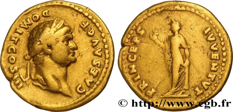 DOMITIANUS
Type : Aureus 
Date : 74 
Mint name / Town : Rome 
Metal : gold 
Mill...
