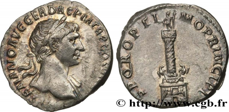 TRAJANUS
Type : Denier 
Date : 114 
Mint name / Town : Rome 
Metal : silver 
Mil...