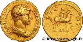 HADRIAN
Type : Aureus 
Date : 128 
Mint name / Town : Rome 
Metal : gold 
Millesimal fineness : 1000  ‰
Diameter : 21  mm
Orientation dies : 6  h.
Wei...