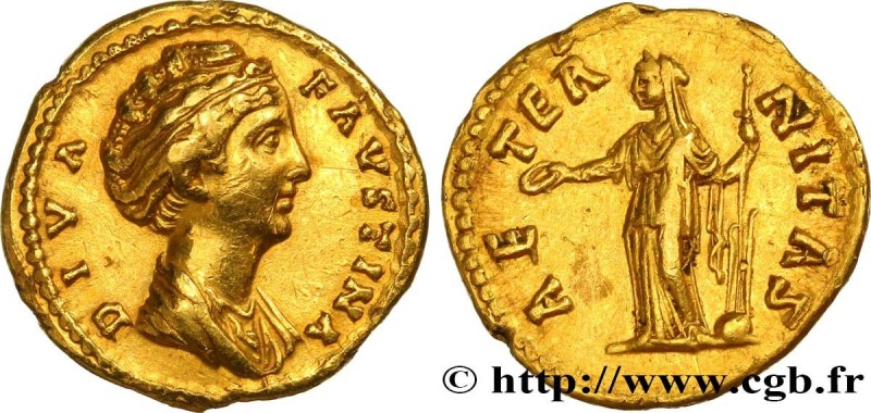 FAUSTINA MAJOR
Type : Aureus 
Date : c. après 148 
Mint name / Town : Rome 
Meta...