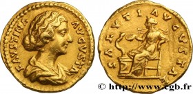 FAUSTINA MINOR
Type : Aureus 
Date : c. 161-164 
Mint name / Town : Rome 
Metal : gold 
Millesimal fineness : 1000  ‰
Diameter : 19,5  mm
Orientation ...