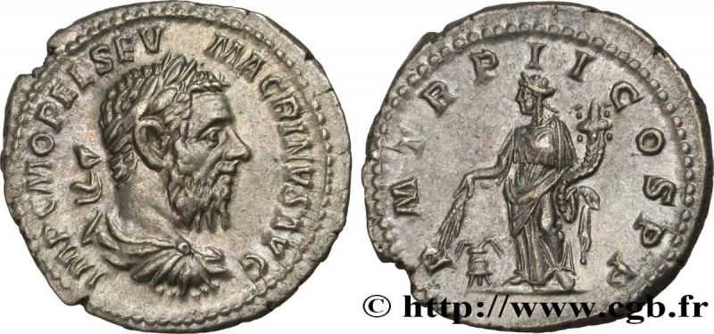 MACRINUS
Type : Denier 
Date : mars -juin 
Date : 218 
Mint name / Town : Rome 
...