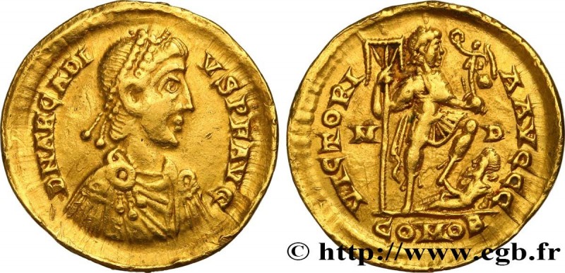 ARCADIUS
Type : Solidus 
Date : 395-402 
Mint name / Town : Milan 
Metal : gold ...