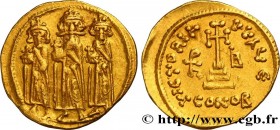 HERACLIUS, HERACLIUS CONSTANTINE and HERACLONAS
Type : Solidus 
Date : 638-639 
Mint name / Town : Constantinople 
Metal : gold 
Millesimal fineness :...