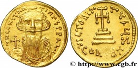 CONSTANS II
Type : Solidus 
Date : 651-654 
Mint name / Town : Constantinople 
Metal : gold 
Millesimal fineness : 1000  ‰
Diameter : 20,5  mm
Orienta...