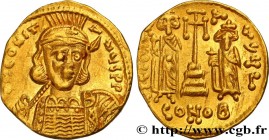 CONSTANTINE IV, HERACLIUS and TIBERIUS
Type : Solidus 
Date : 669-673 
Mint name / Town : Constantinople 
Metal : gold 
Millesimal fineness : 1000  ‰
...