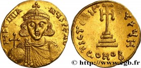 JUSTINIAN II
Type : Solidus 
Date : 685-687 
Mint name / Town : Constantinople 
Metal : gold 
Diameter : 19,5  mm
Orientation dies : 7  h.
Weight : 4,...