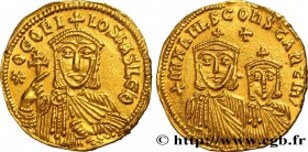 THEOPHILUS and CONSTANTINUS
Type : Solidus 
Date : 830-840 
Mint name / Town : Constantinople 
Metal : gold 
Millesimal fineness : 1000  ‰
Diameter : ...